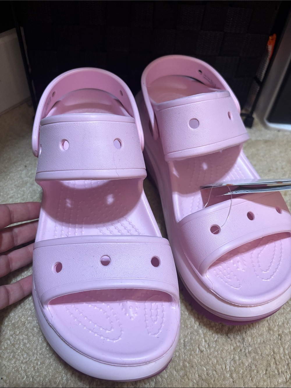 Crocs ' Mega Crush Platform Sandal - Pink - Picture 3 of 6